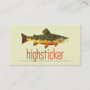 Trout Fly Fishing Business Card
