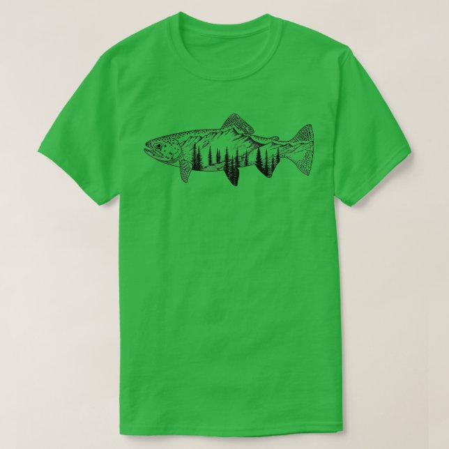 Trout Fly Fishing  Fisherman Gifts Golden Trout  T-Shirt (Design Front)