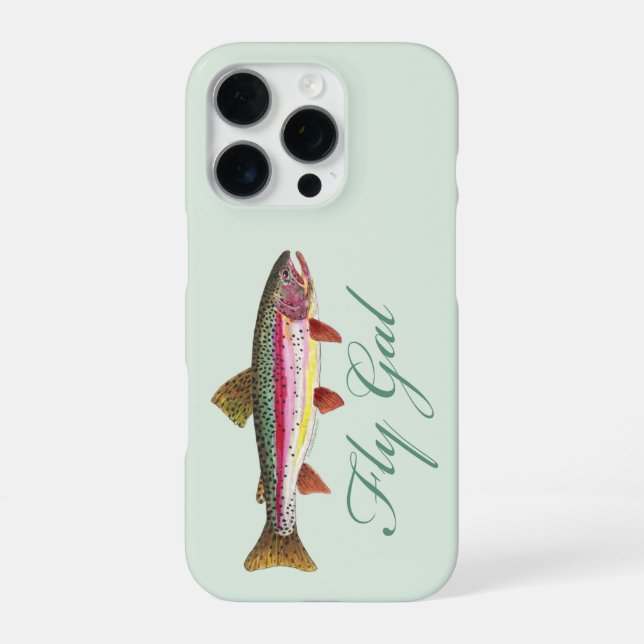 Trout Fly Fishing iPhone Case (Back)