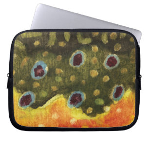 Trout Fly Fishing Laptop Sleeve