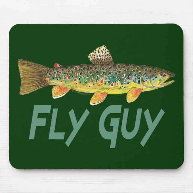 Trout Fly Fishing Mouse Pad (Front)