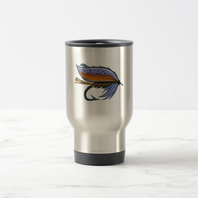 Trout Fly Fishing Mug (Center)