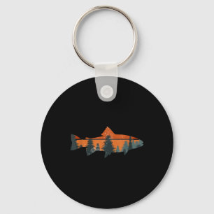 Trout Fly Fishing Nature Outdoor Fisherman Gift Key Ring