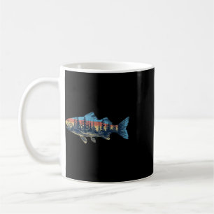 Trout Fly Fishing Nature Outdoor Fisherman Wildlif Coffee Mug