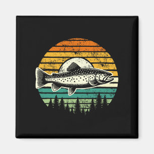 Trout Fly Fishing Outdoor Forest Nature Wildlife V Magnet