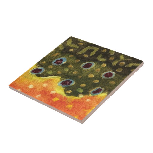 Trout Fly Fishing Tile (Side)