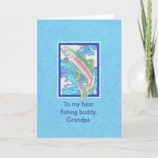 Trout from Child to Grandpa Grandparents Day Card