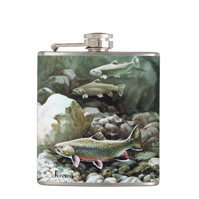 Trout Hip Flask (Front)