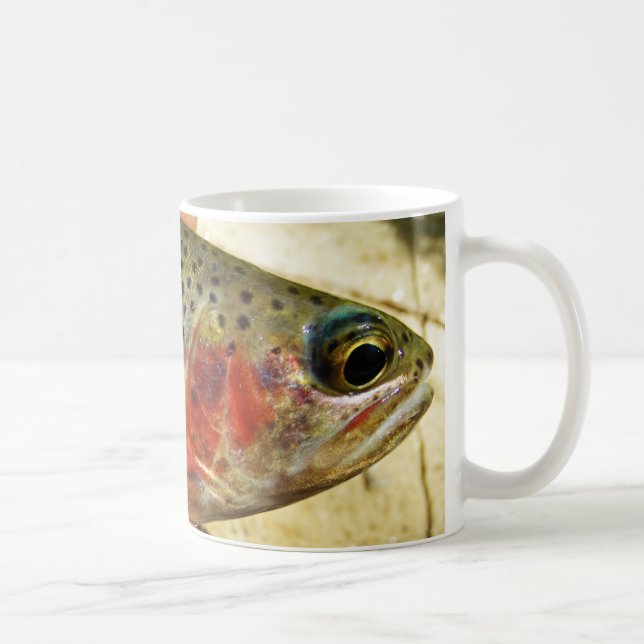 Trout in Hands Coffee Mug (Right)