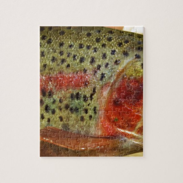 Trout in Hands Jigsaw Puzzle (Vertical)