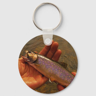 Trout in Hands Key Ring
