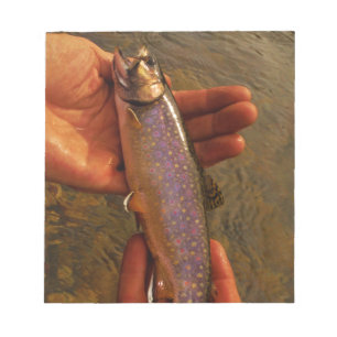 Trout in Hands Notepad