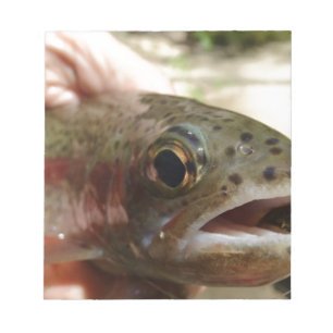 Trout in Hands Notepad