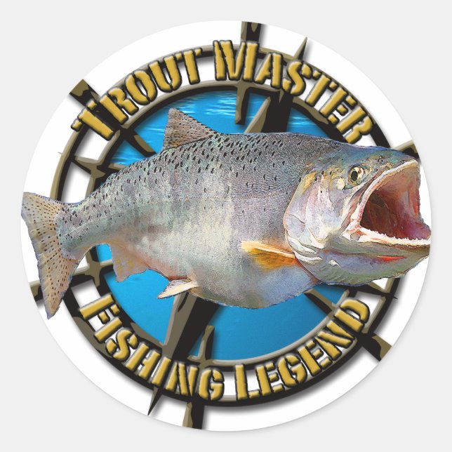 Trout Master Classic Round Sticker (Front)