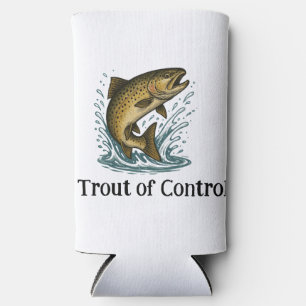 Trout of Control Tall Can Cooler