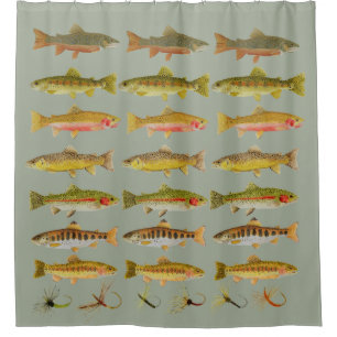 Trout Shower Curtain
