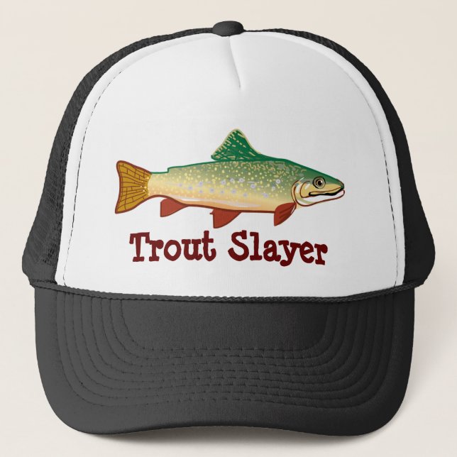 "Trout Slayer" Trucker Hat (Front)