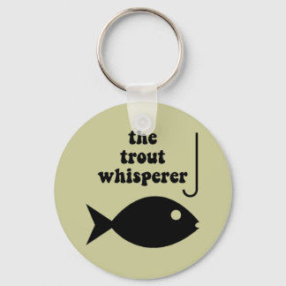 trout whisperer fishing key ring