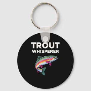 Trout Whisperer Funny Trout Fishing Key Ring