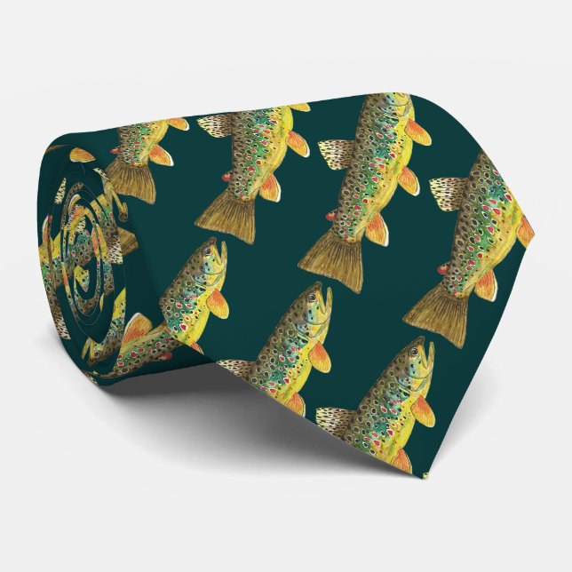 TroutWhisker's Brown Trout Tie (Rolled)