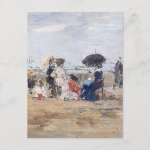 Trouville, Scène de plage - Eugène Boudin Postcard
