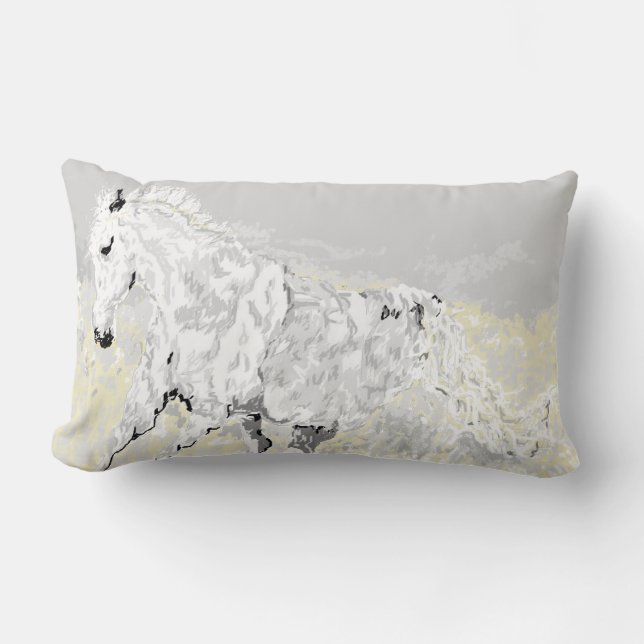 Trow Pillow : Wild Stallion (Front)