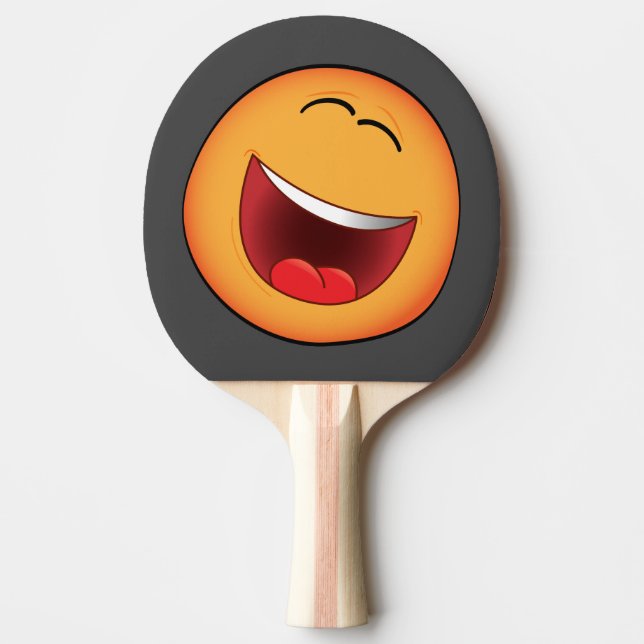 Trowel of ping pong with emoji. paddle (Front)