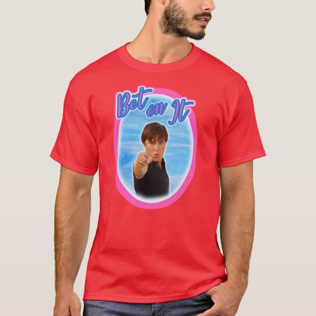 Troy Bolton Says Bet On It High School Musical Zac T-Shirt (Front)