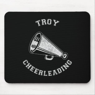 Troy Cheer Distressed Retro 90's Cheerleader Mouse Pad