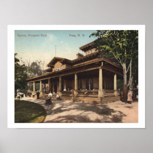 Troy NY Casino, Prospect Park, 1910 Vintage Poster