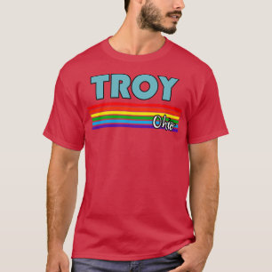 Troy Ohio Pride Troy LGBT Gift LGBTQ Supporter Tee