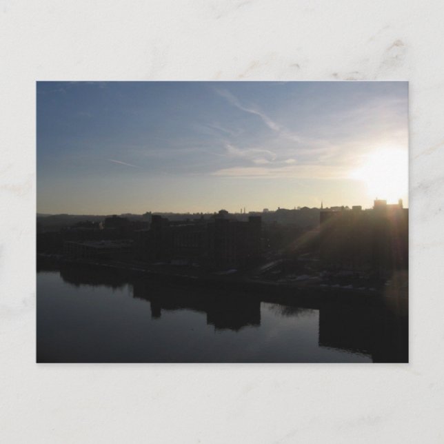 troy sunrise on the hudson postcard (Front)