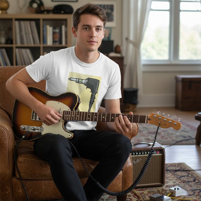 TRRS Audio Jack Connector Tech Gadget Illustration T-Shirt (Creator Uploaded)