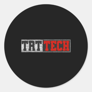 Trt Tech Funny Fitness Workout Cool Gym Classic Round Sticker