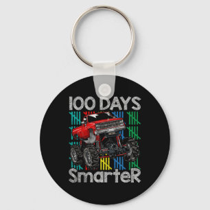 Truck 100 Days Smarter Kids 100th Day Of School Key Ring