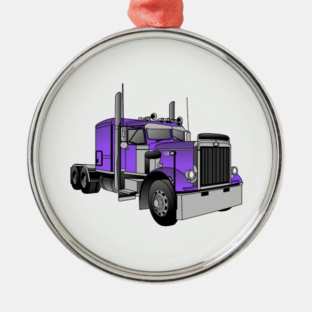 Truck 1 metal tree decoration (Front)