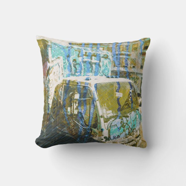 Truck-A-Licious Bang ( graffiti Love ) Cushion (Front)