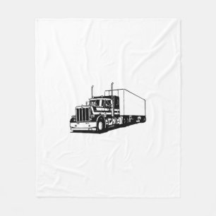 Truck and Dry-van Fleece Blanket