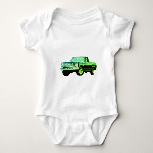 Truck  baby bodysuit (Front)