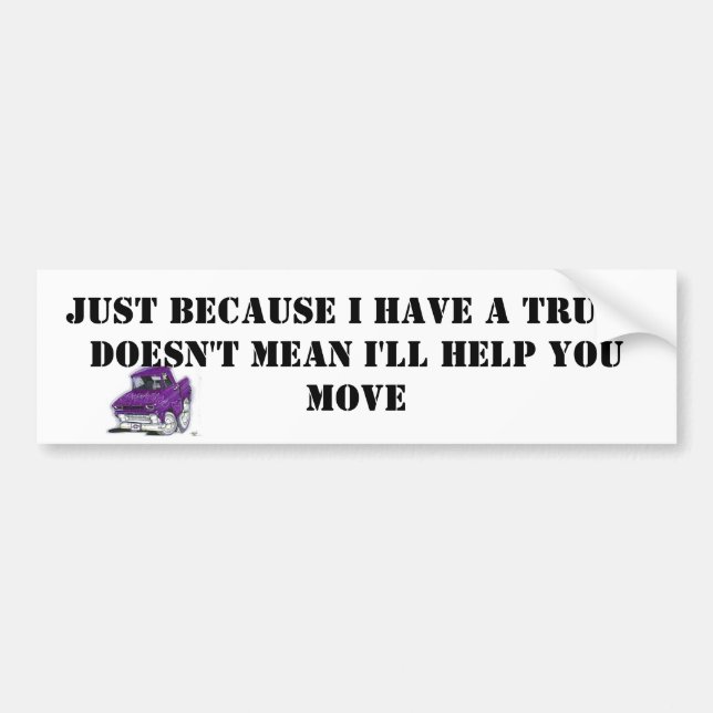 TRUCK BUMPER STICKER (Front)