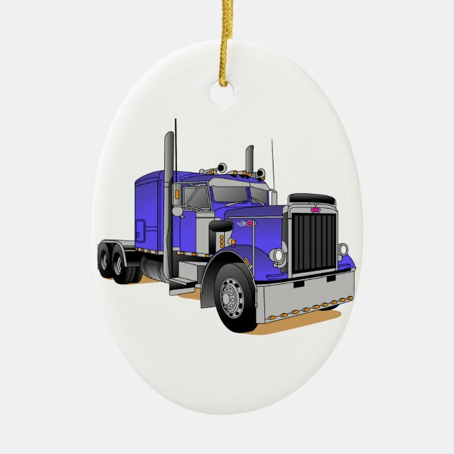 Truck Ceramic Tree Decoration (Front)