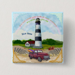 Truck Choice Lighthouse 15 Cm Square Badge