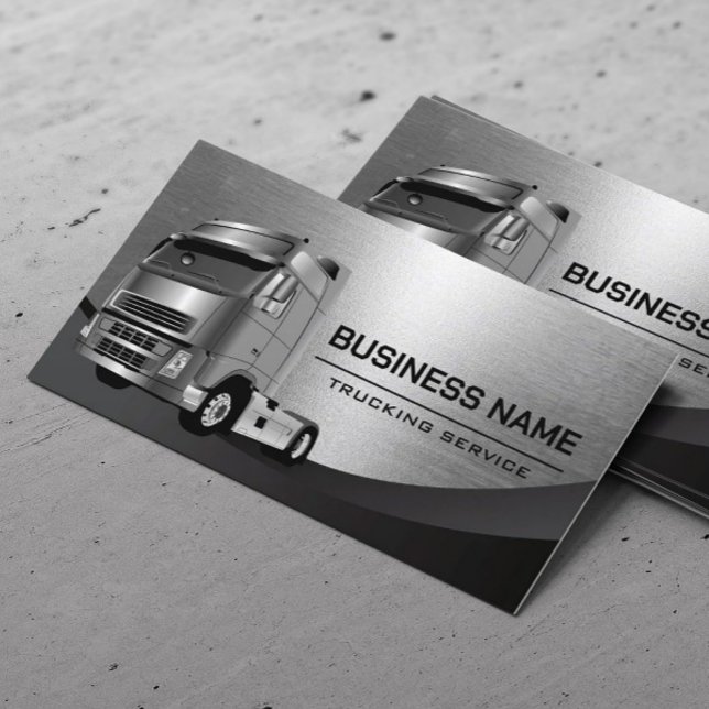 Truck Company Professional Transportation Driver Business Card (Creator Uploaded)