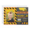 Truck Construction Birthday Party Photo Invitation