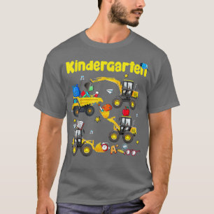 Truck Construction Kindergarten Boys First Day Of T-Shirt