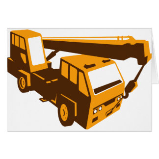 truck crane cartage hoist retro