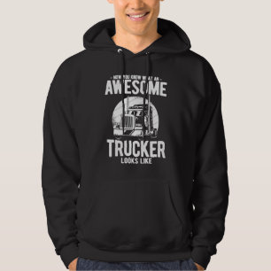 Truck Diesel Highway Best Job Money Truck Driver T Hoodie