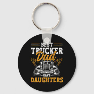 Truck Driver Best Trucking Dad Ever Trucker Father Key Ring