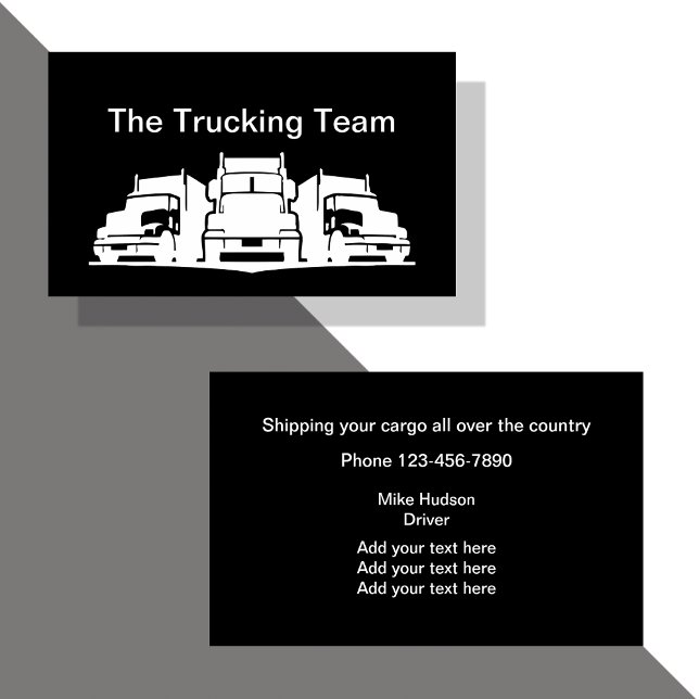 Truck Driver Business Cards (Creator Uploaded)
