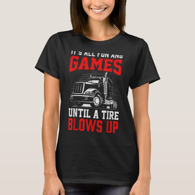 Truck Driver Constructions Workers Coolest Vehicle T-Shirt (Front)